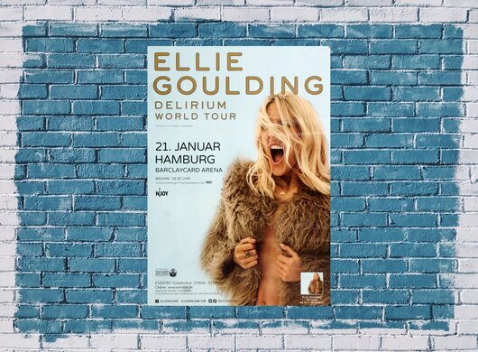 Ellie Goulding - Delirium , Hamburg 2016 - Konzertplakat