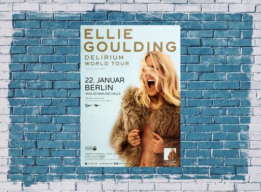 Ellie Goulding - Delirium , Berlin 2016 - Konzertplakat