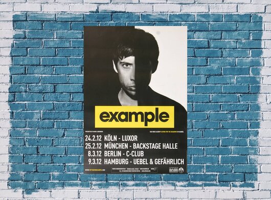 Example - Kids Again, Tour 2012 - Konzertplakat