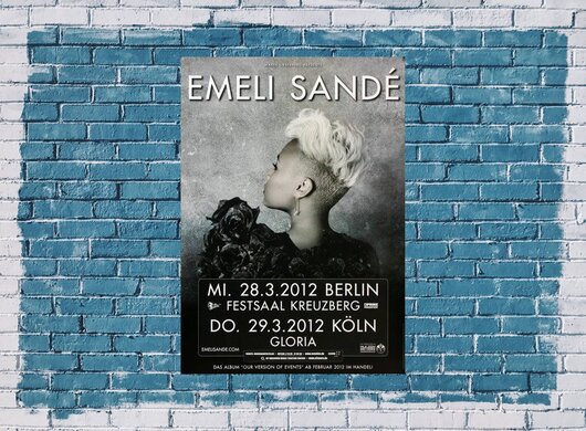 Emeli Sande - Breaking The Law, Bremen & Karlsruhe 2012 - Konzertplakat