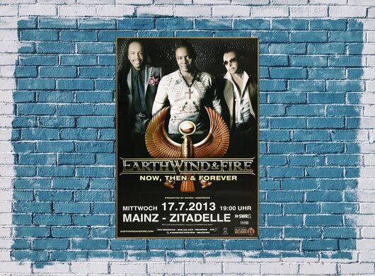 Earth, Wind & Fire - Now and Then , Mainz 2013 - Konzertplakat