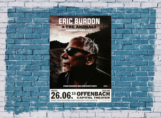 Eric Burdon & The Animals - Greatest Hits, Offenbach 2015 - Konzertplakat