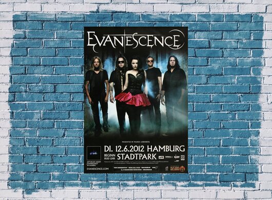 Evanescence - Made Of Stone , Hamburg 2012 - Konzertplakat
