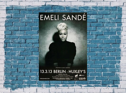 Emeli Sande - Versions Of , Berlin 2013 - Konzertplakat