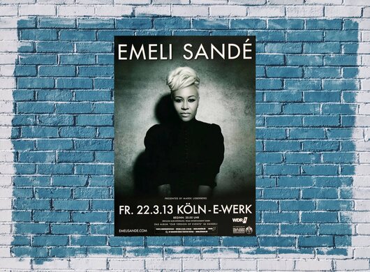 Emeli Sande - Versions Of , Köln 2013 - Konzertplakat