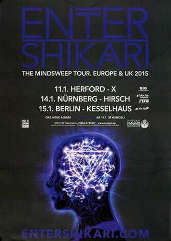 Enter Shikari - Mindsweep , Berlin 2015 - Konzertplakat