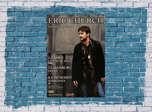 Eric Church - Talladega, Tour 2014 - Konzertplakat