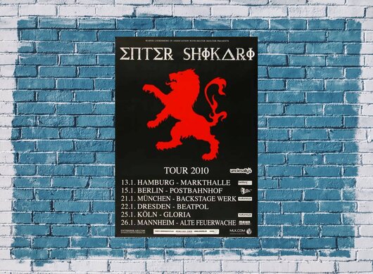Enter Shikari - Tribalism, Tour 2010 - Konzertplakat