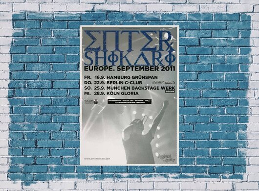 Enter Shikari - Planet Earth, Tour 2011 - Konzertplakat