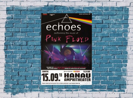 Echoes - Performing Live, Hanau 2013 - Konzertplakat