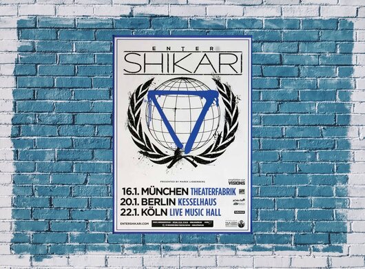 Enter Shikari - Radiate, Tour 2013 - Konzertplakat