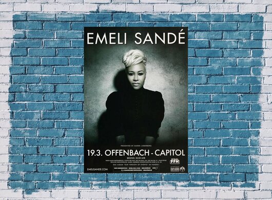 Emeli Sande - Versions Of , Frankfurt 2013 - Konzertplakat