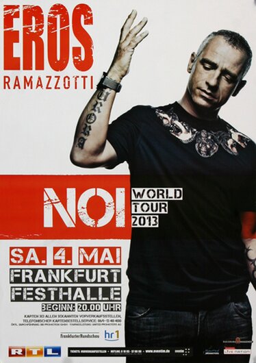 Eros Ramazzotti - Noi, Frankfurt 2013 - Konzertplakat