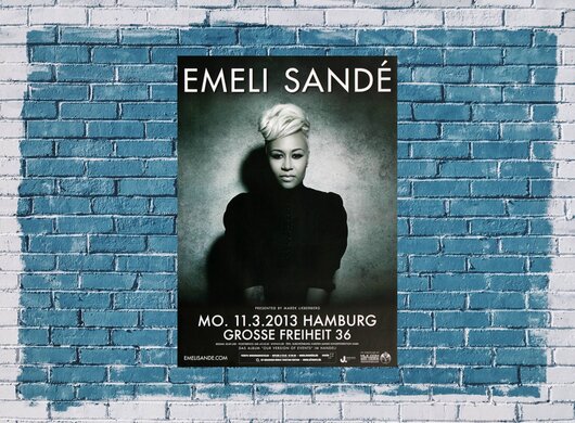 Emeli Sande - Versions Of , hamburg 2013 - Konzertplakat