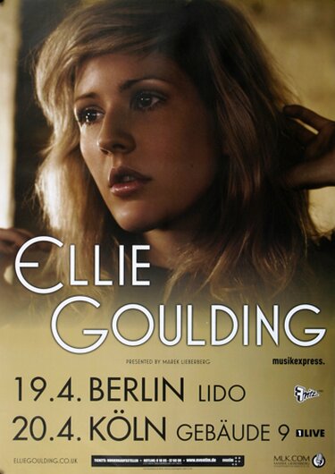 Ellie Goulding - Lights, Bremen & Karlsruhe 2010 - Konzertplakat