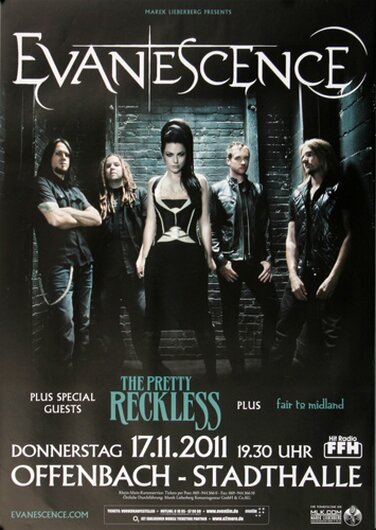 Evanescence - Twilight, Offenbach 2011 - Konzertplakat