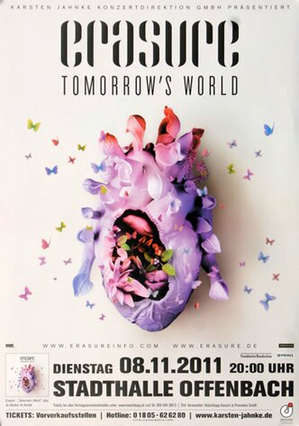 Erasure - Tomorrows World, Offenbach 2011 - Konzertplakat