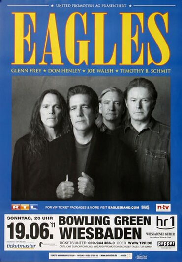 The Eagles - Bowling Green, wiesbaden 2011 - Konzertplakat