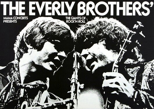 The Everly Brothers - Giants Of Rockn Roll,  1972 - Konzertplakat