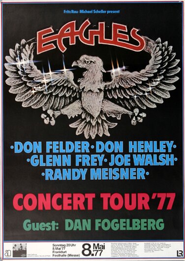 The Eagles - The Long Run, Frankfurt 1977 - Konzertplakat