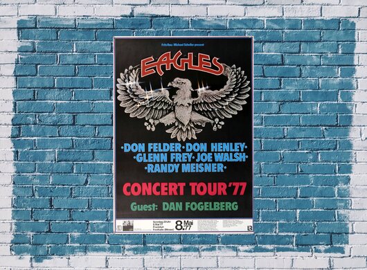 The Eagles - The Long Run, Frankfurt 1977 - Konzertplakat