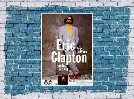 Eric Clapton - Journeyman, Frankfurt 1990 - Konzertplakat