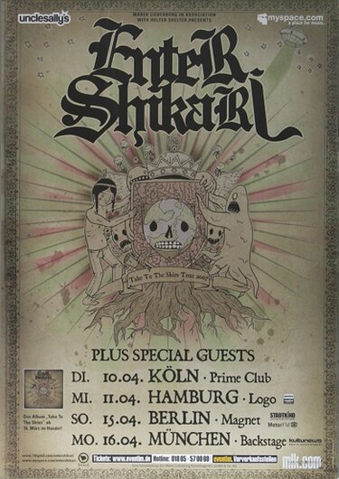 Enter Shikari - Take To The Skies, Tour 2007 - Konzertplakat