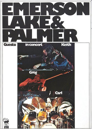 Emerson, Lake & Palmer - Brain Salad Surgery,  1973 - Konzertplakat