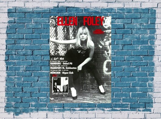 Ellen Foley - Nightout, Tour 1980 - Konzertplakat