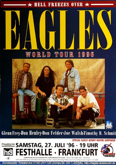 The Eagles - Hell Freezes Over, Frankfurt 1996 - Konzertplakat