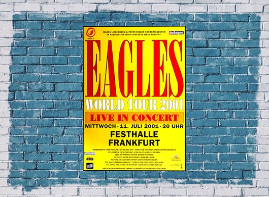 The Eagles - World Tour, Frankfurt 2001 - Konzertplakat