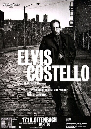 Elvis Costello - North, Offenbach & Frankfurt 2003 - Konzertplakat