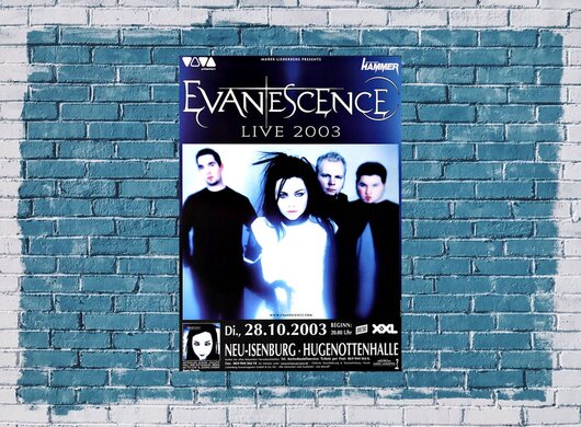 Evanescence - Live , Neu-Isenburg 2003 - Konzertplakat