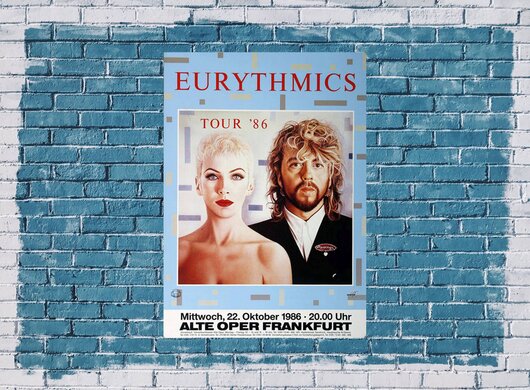 Eurythmics - Revenge, Frankfurt 1986 - Konzertplakat