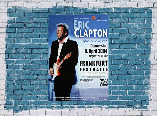 Eric Clapton - Back Home, Frankfurt 2004 - Konzertplakat