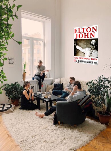 Elton John - In Europe, Frankfurt 1992 - Konzertplakat