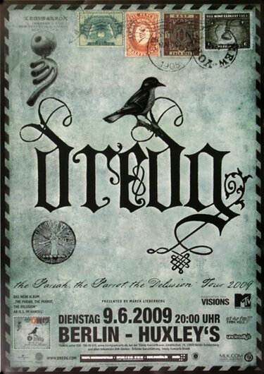 dredg - The Pariah, Berlin 2009 - Konzertplakat