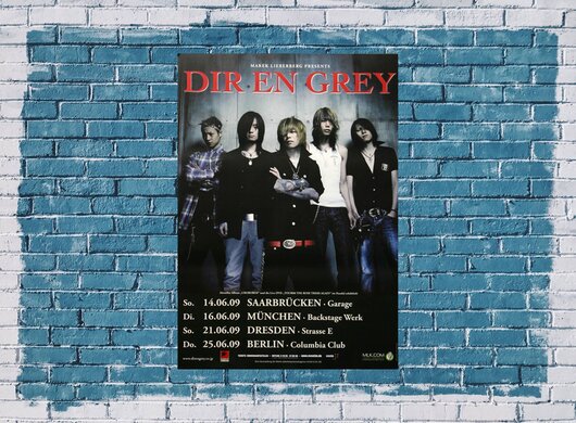 Dir En Grey - Average Blasphemy, Tour 2009 - Konzertplakat