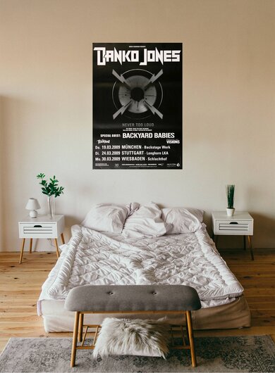 Danko Jones - Below The Belt, Tour 2009 - Konzertplakat