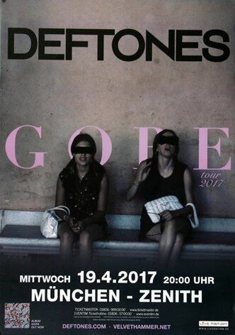 Deftones - Gore , München 2017 - Konzertplakat