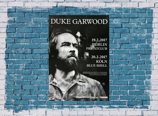 Duke Garwood - Cold Blooded, Berlin & Köln 2017 - Konzertplakat