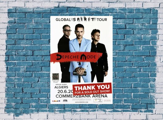 Depeche Mode - Thank You , Frankfurt 2017 - Konzertplakat