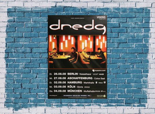 dredg - The Concert, Tour 2008 - Konzertplakat