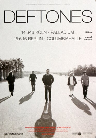 Deftones - Phanton Bride, Köln & Berlin 2016 - Konzertplakat