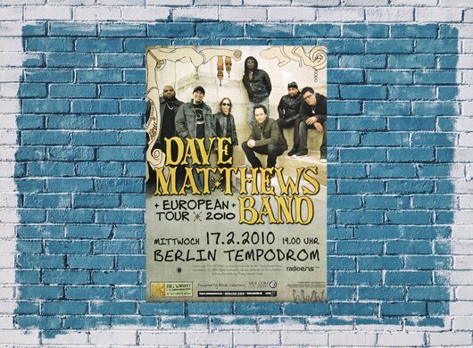 Dave Matthews Band - Europe , Berlin 2010 - Konzertplakat
