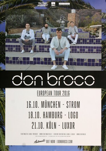City And Color - European Tour, Tour 2016 - Konzertplakat