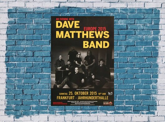 Dave Matthews Band - In Europe , Frankfurt 2015 - Konzertplakat
