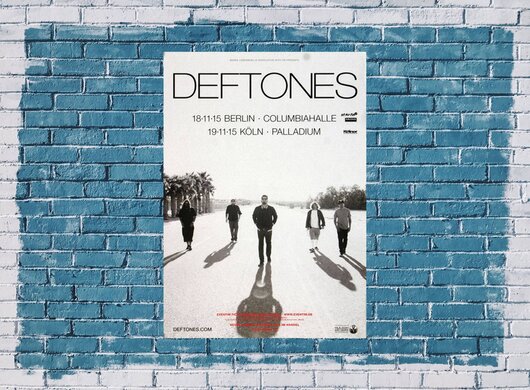 Deftones - Swerve City, Berlin & Köln 2015 - Konzertplakat