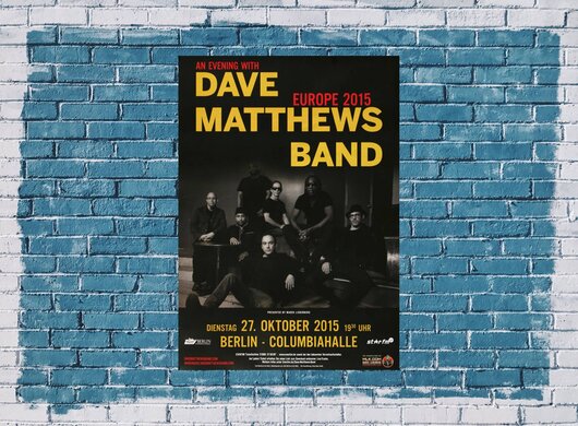 Dave Matthews Band - In Europe , Berlin 2015 - Konzertplakat