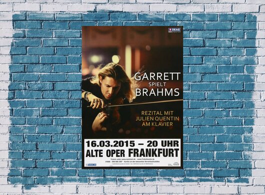 David Garrett - Explosive, Frankfurt 2015 - Konzertplakat